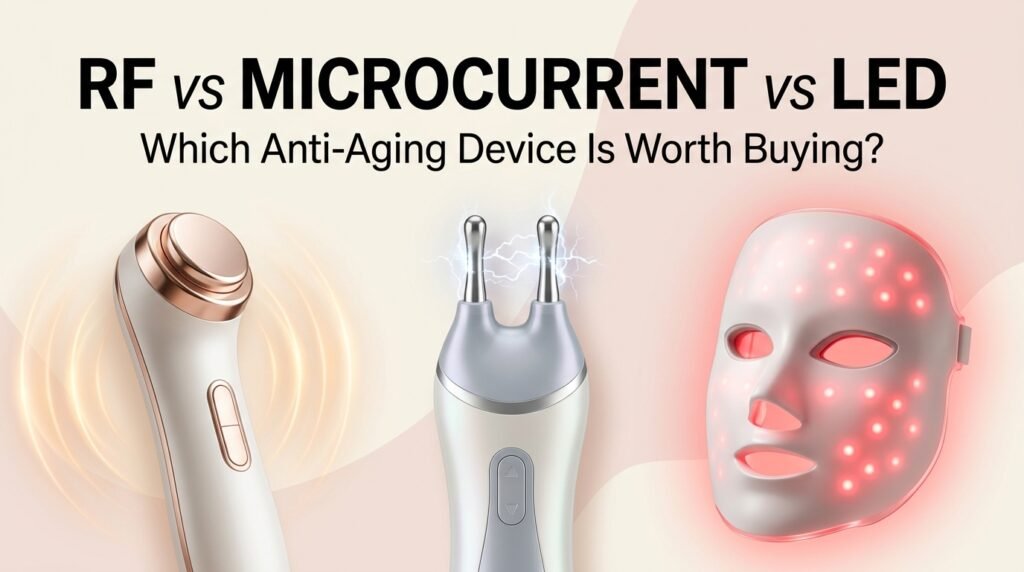 “RF vs MICROCURRENT vs LED