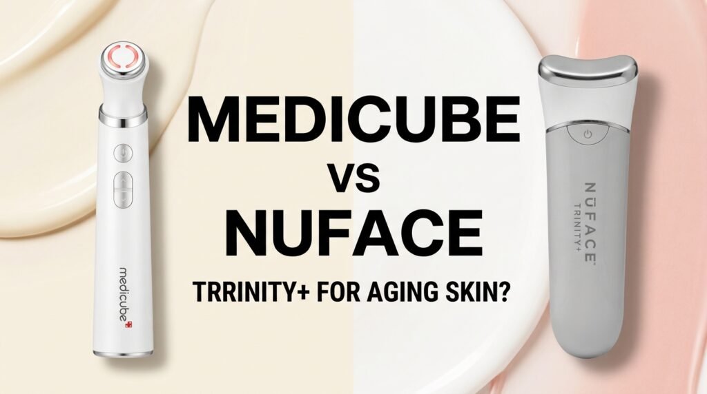 Medicube Age-R Booster Pro vs NuFACE TRINITY+